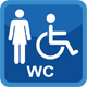 Camping les Bouldouïres, camping nature Occitanie : toilettes pour femme à mobilité réduite